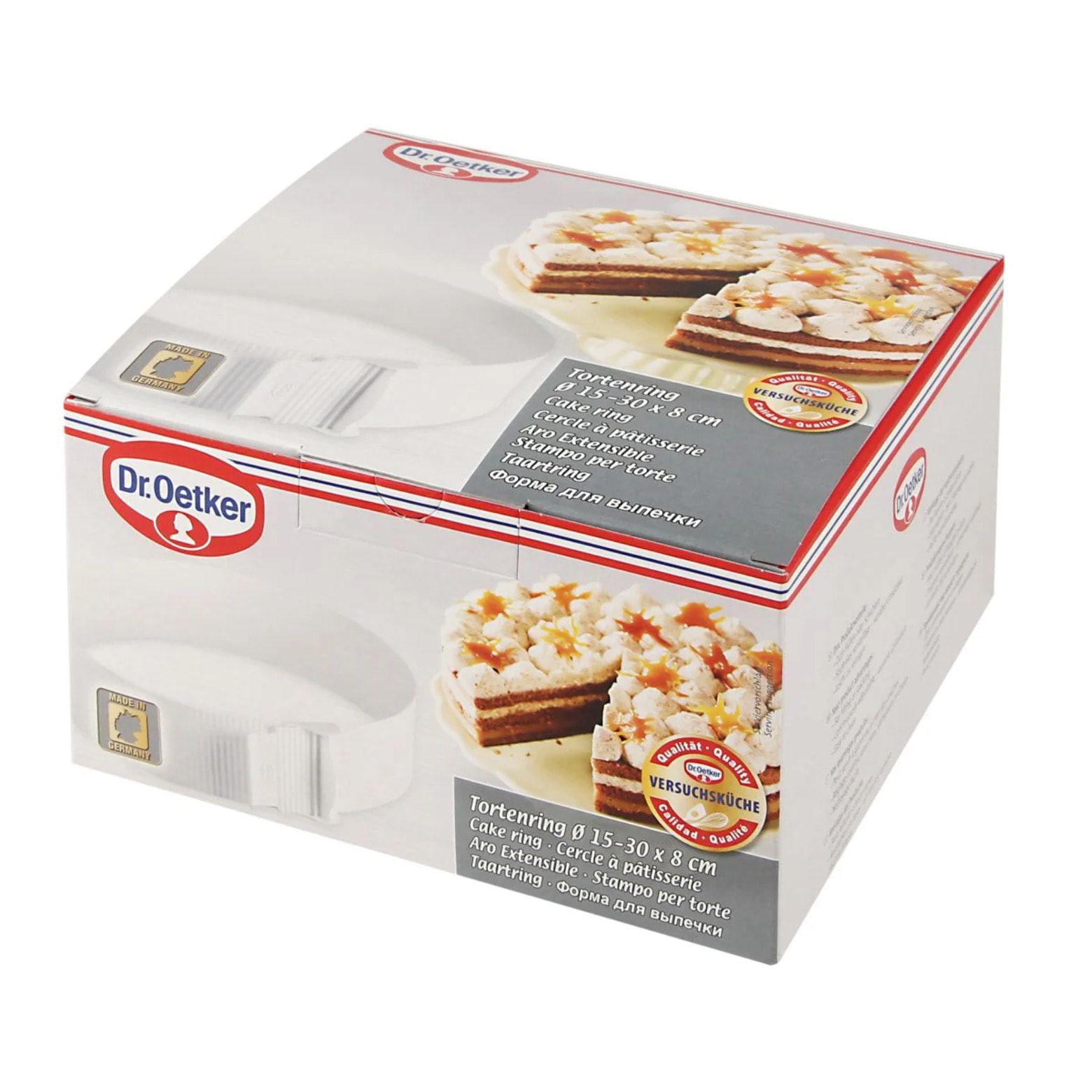 Cercle de pâtisserie en plastique réglable de 15 à 30 cm Dr. Oetker Baker Edition