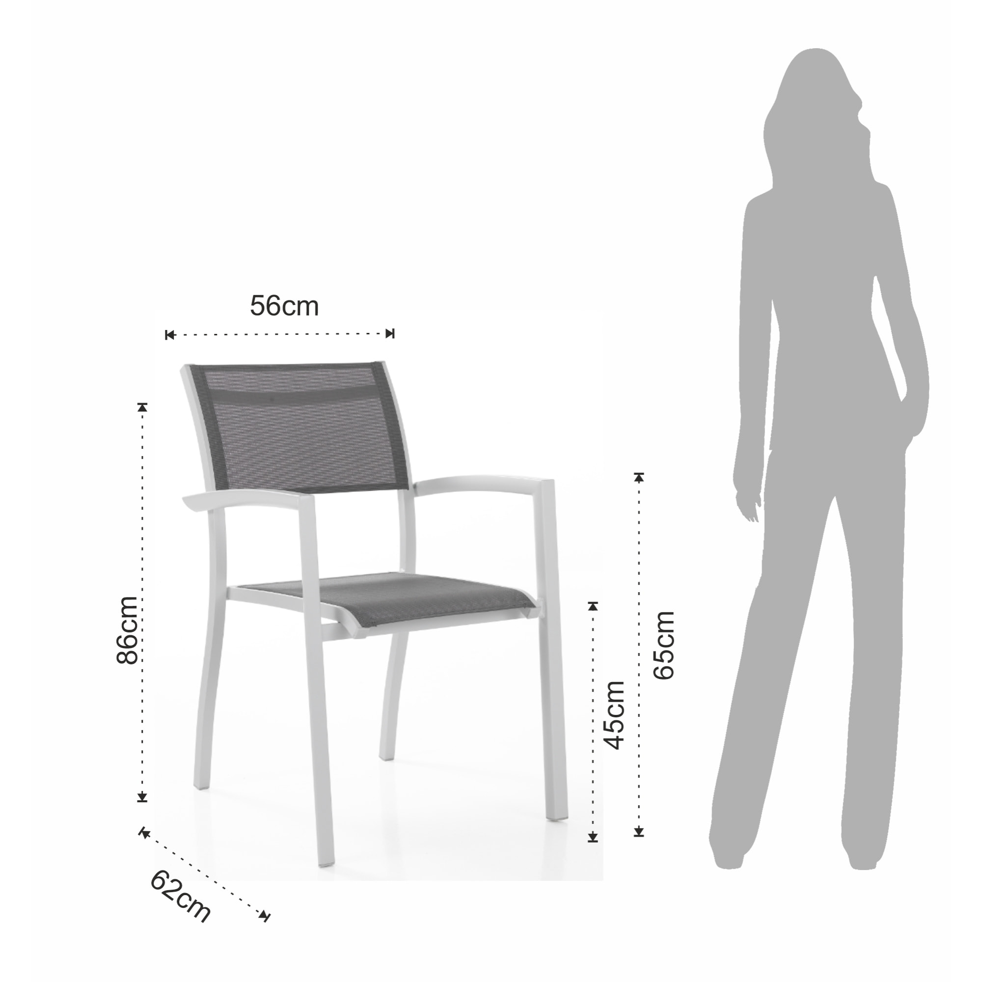 TOMASUCCI set 2 sedie con braccioli interno / esterno NYDRI
