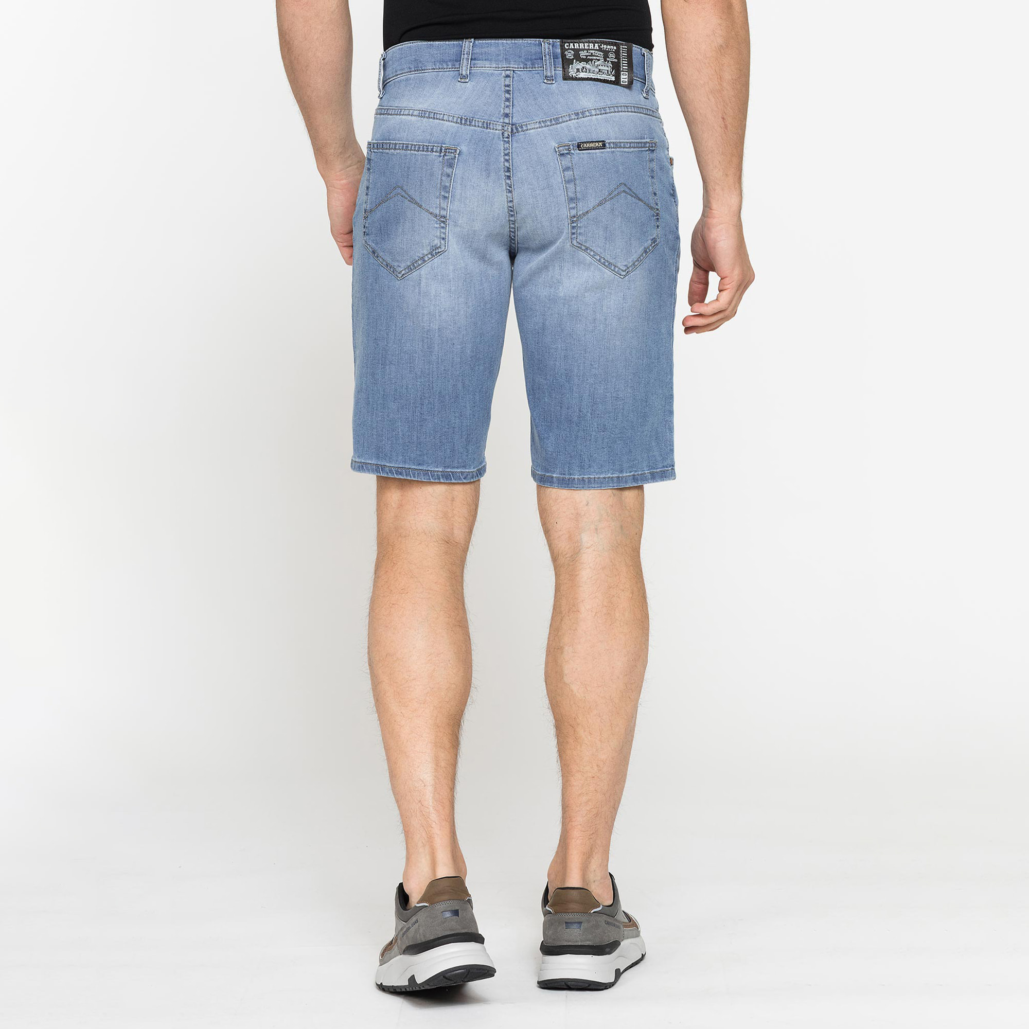 BERMUDA 5 TASCHE IN JEANS LEGGERO ELASTICIZZATO