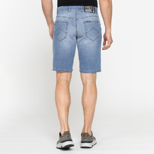 BERMUDA 5 TASCHE IN JEANS LEGGERO ELASTICIZZATO