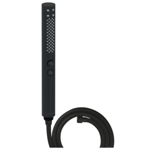 Pommeau de douche Shift+ rond 2 jets noir mat + flexible