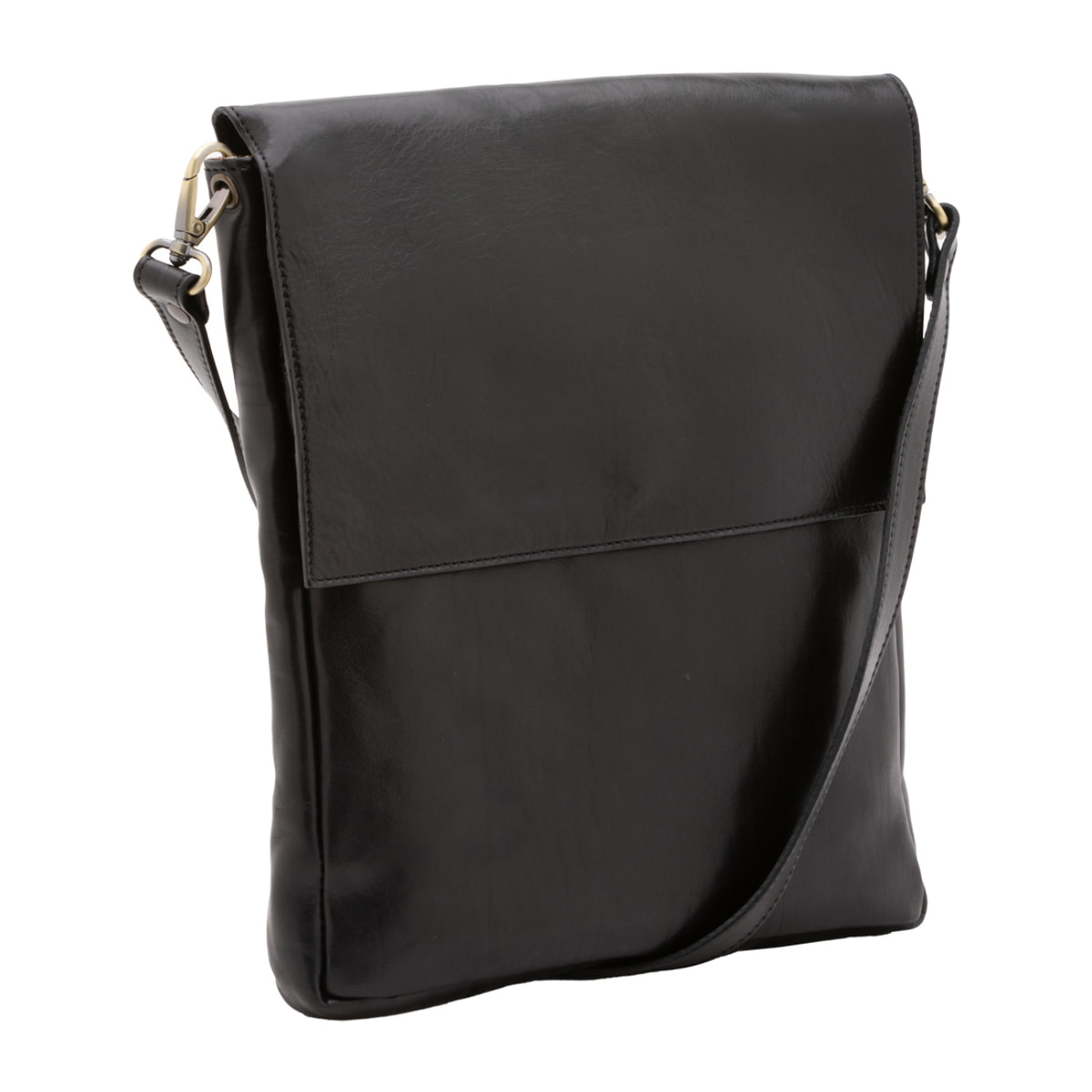 Borsa a tracolla  da uomo In Vera pelle Made in Italy 31x35x4 cm