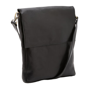 Borsa a tracolla  da uomo In Vera pelle Made in Italy 31x35x4 cm