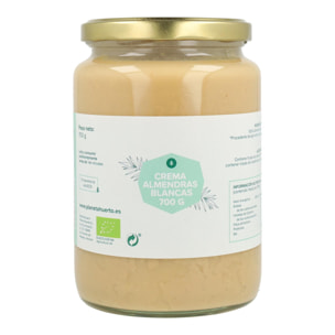 PLANETA HUERTO | Crema de Almendras Blancas ECO 700g - Pasta de Almendras Orgánicas 100% para un Estilo de Vida Saludable