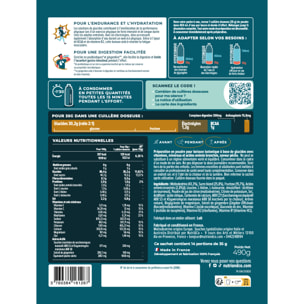 NUTRI & CO Boisson Énergétique Isotonique en Poudre – Running, Vélo, Hyrox – 490g goût pêche