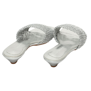 Ciabatta intreccio - tacco 3,5 cm