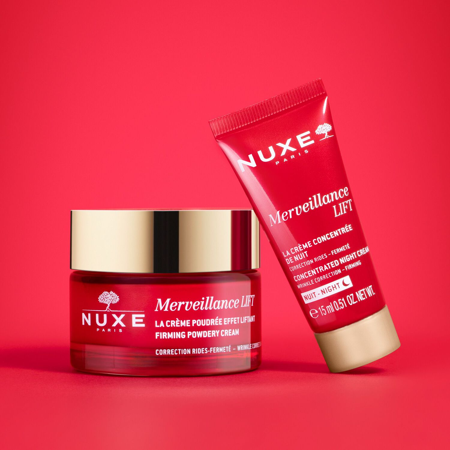 Merveillance Lift - Coffret Crème Poudrée Effet Liftant 50 ml + Crème Concentrée de Nuit 15 ml