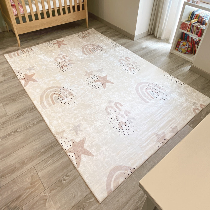 HAPPY - Tapis enfant motif étoilé
