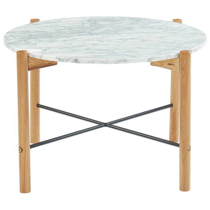 Table basse ronde en marbre - ANNA