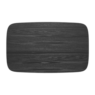 Table rectangulaire 4 personnes en bois noir 120 cm - Oman