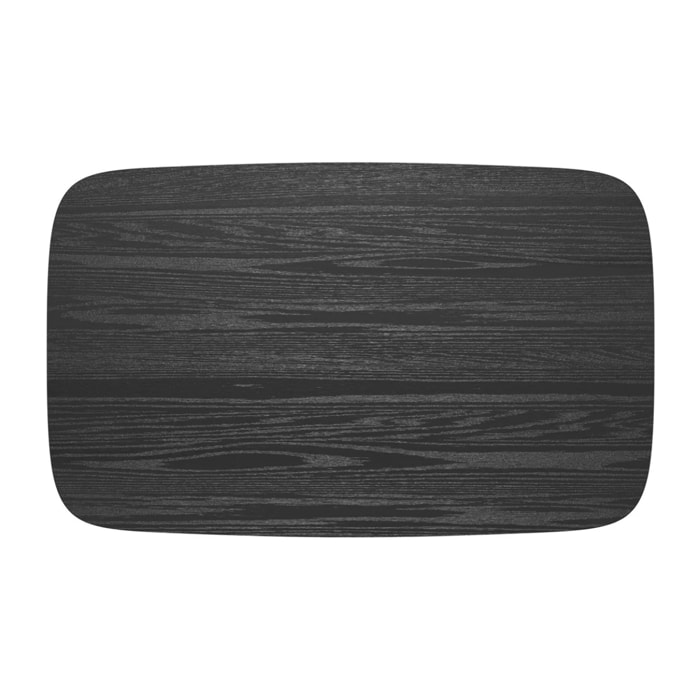 Table rectangulaire 4 personnes en bois noir 120 cm - Oman