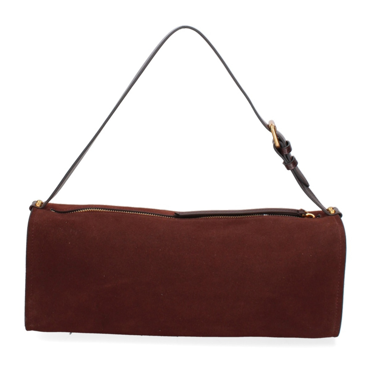 Borsa a spalla da donna Made in Italy - Valoria Chic - Pelle scamosciata - 35.0 x 14.0 x 10.0 cm