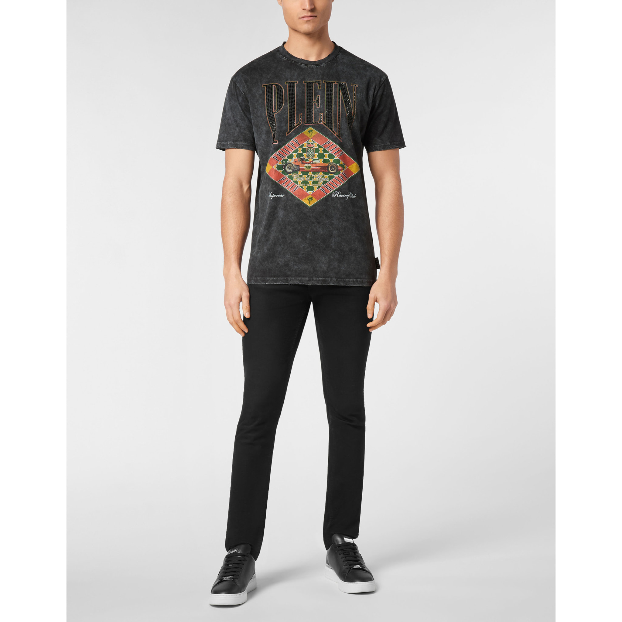 PHILIPP PLEIN T-Shirt Round Neck D AZUR