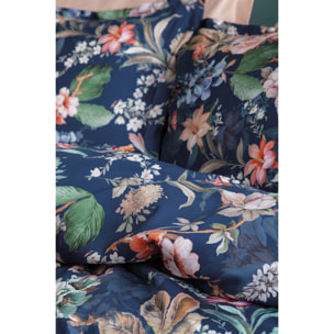 Parure housse de couette et taies oreiller 100% Satin de Coton imprimé