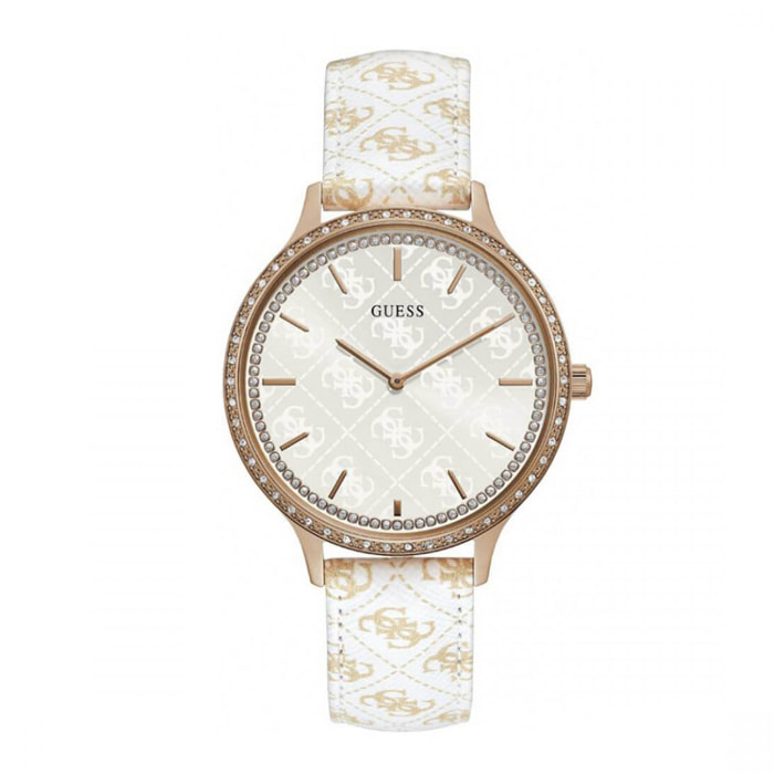 Reloj Guess W1229L3 Mujer Analogico Cuarzo con Correa de Cuero