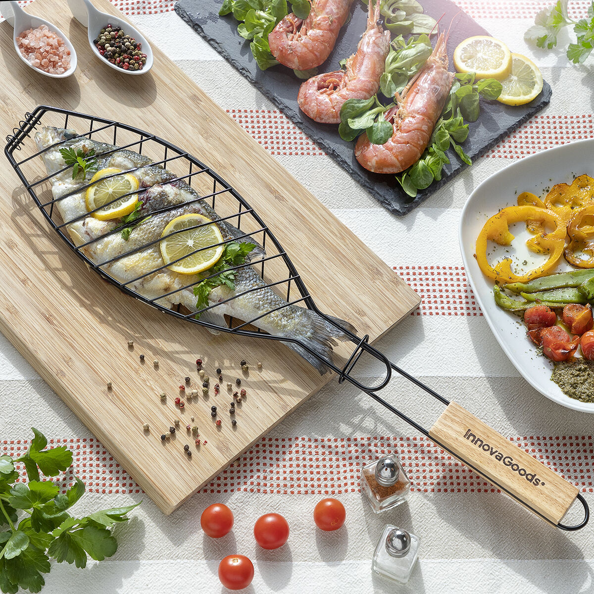 Griglia per Barbecue per Pesce Fisket InnovaGoods