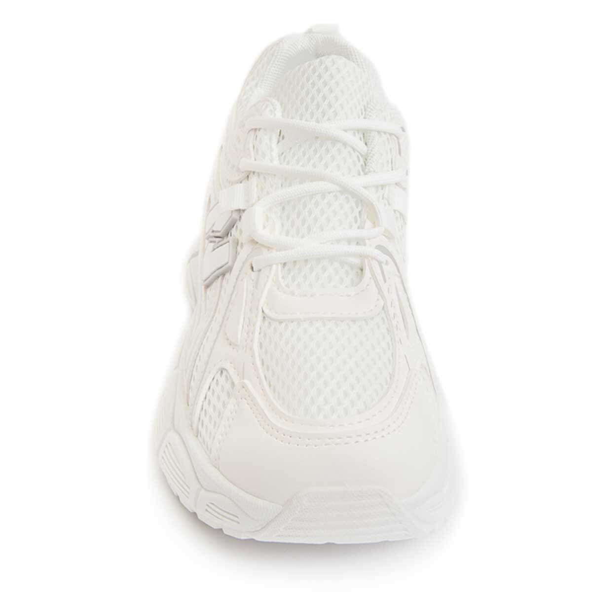 Sneaker De Plataforma - Blanco - Altura: 4 Cm