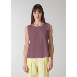 DEHA - Canottiera POPLIN TANK TOP in cotone per donna