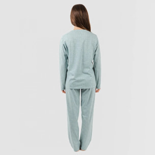 Pijama largo algodón Anita Verde gastado
