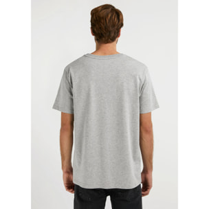 Camiseta Básica  Flag  en Gris D.Franklin