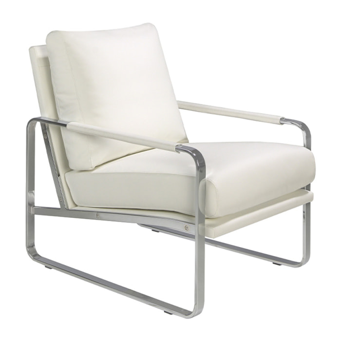 Sillón Angel Cerda de polipiel 67x100x89cm