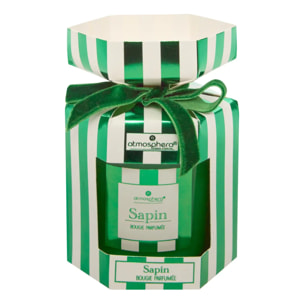 Bougie parfumée cracker 89 gr avec pot en verre assorti