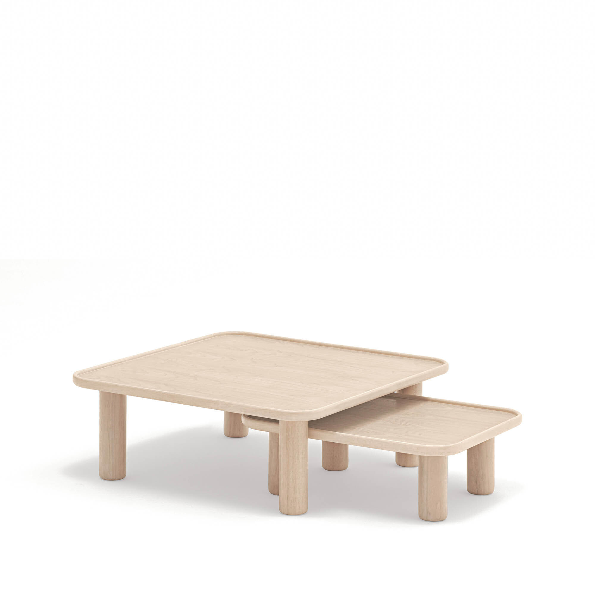 Mesa de centro nido Nest natural claro