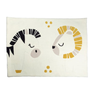 Tapis de chambre en acrylique blanc