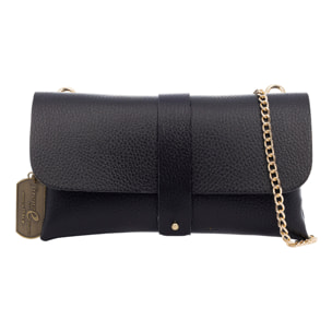 Bernezzo bolso de bandolera mujer. Piel auténtica acabado Dollaro.