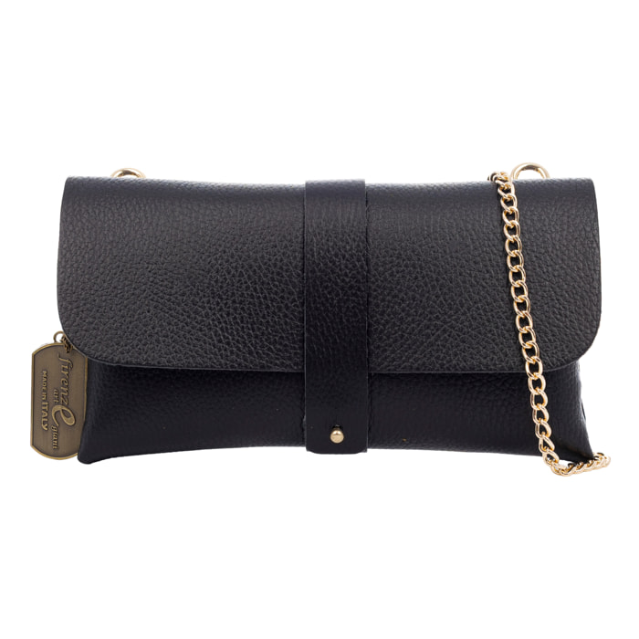Bernezzo bolso de bandolera mujer. Piel auténtica acabado Dollaro.