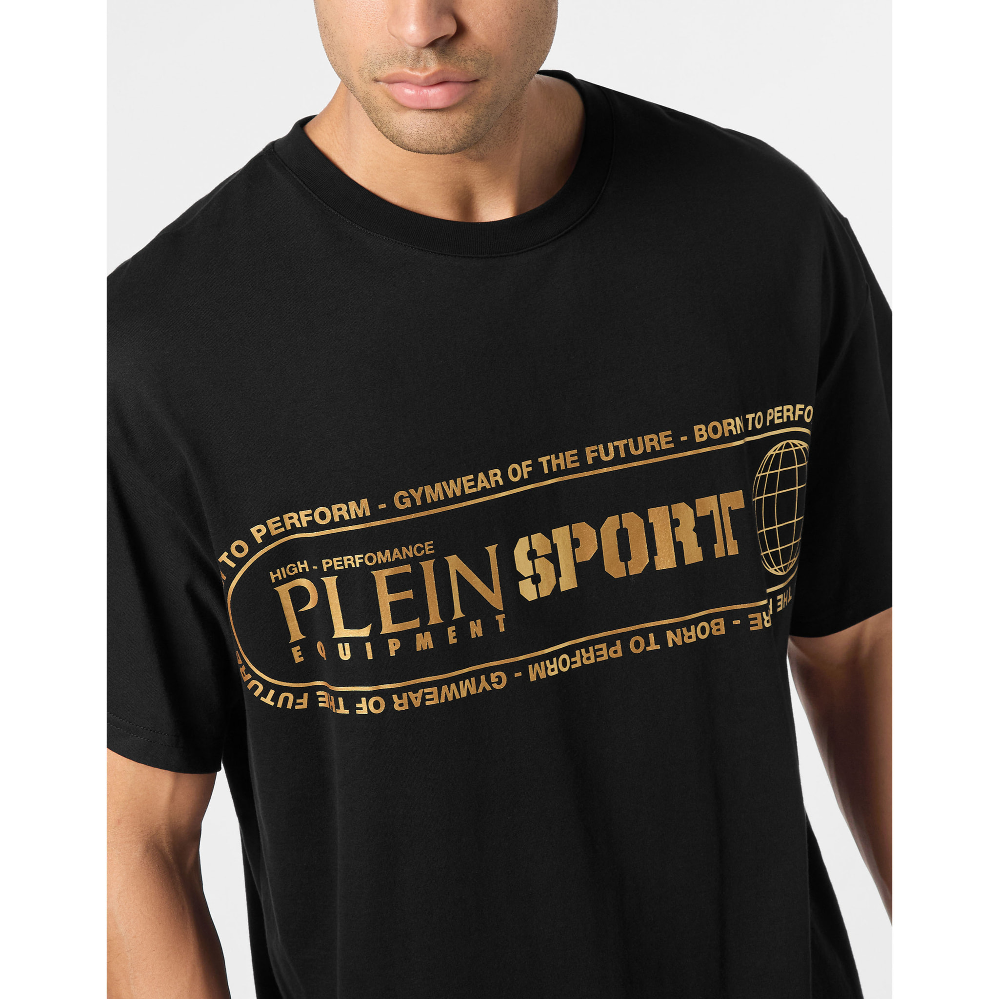 PLEIN SPORT Camiseta Cuello Redondo Ss LOGO