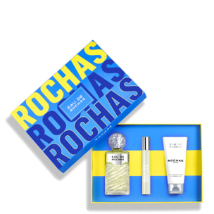 Eau de Rochas - Coffret Eau de Toilette 100ml + Lait Corps 100ml et Vaporisateur 20ml