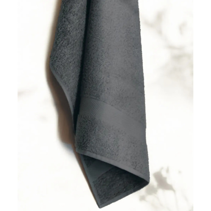 Set 3 asciugamano spugna cotone 100% Made in Italy. Ospite + Salvietta + Telo. Colore ANTRACITE