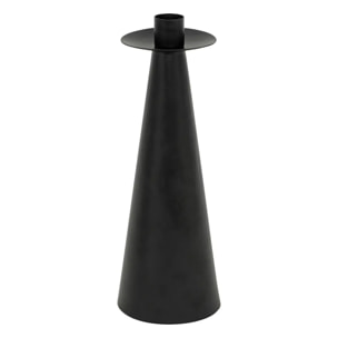 Set de 2 bougeoirs Automne métal noir H20/24cm