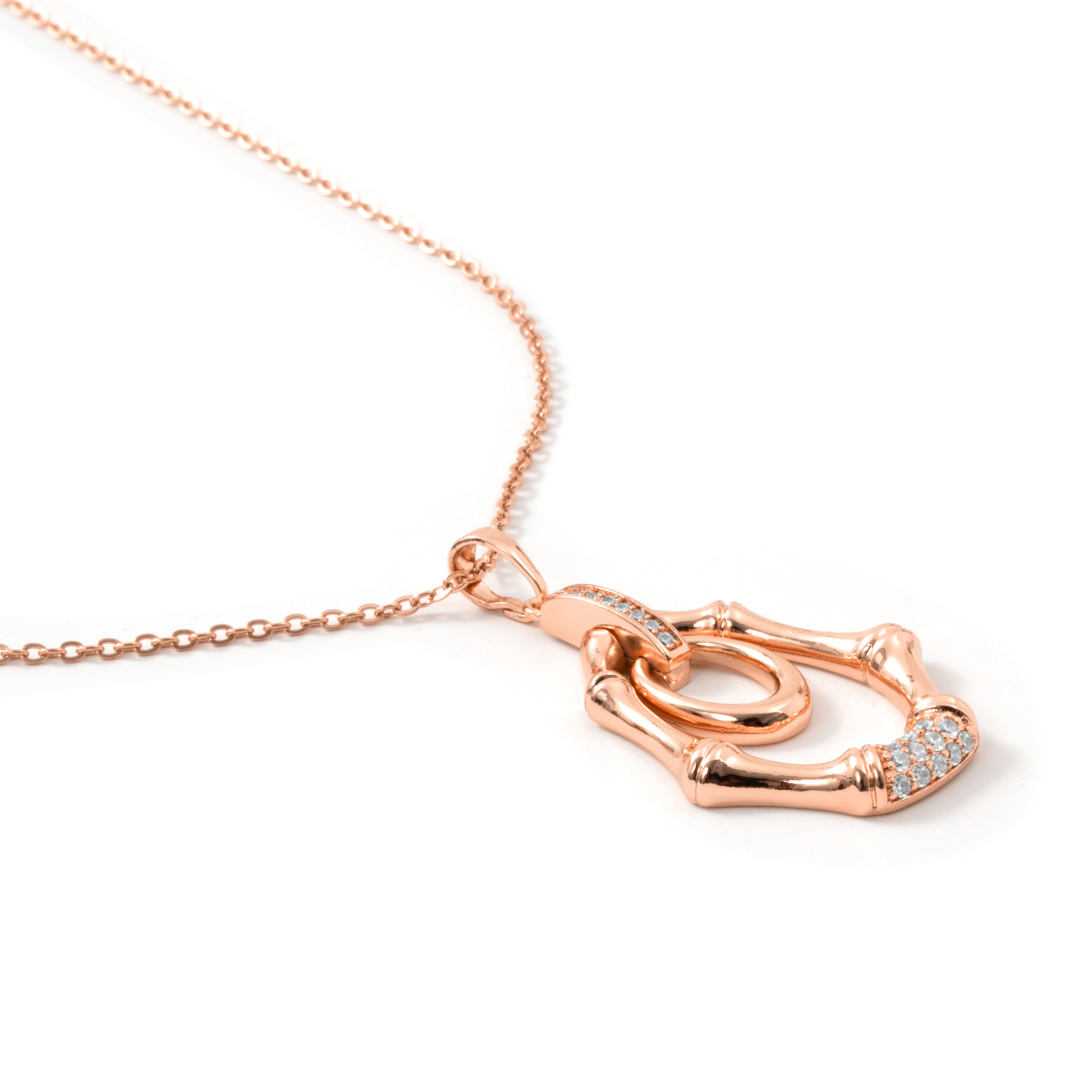 Collar Kormer acabado oro rosa 18k