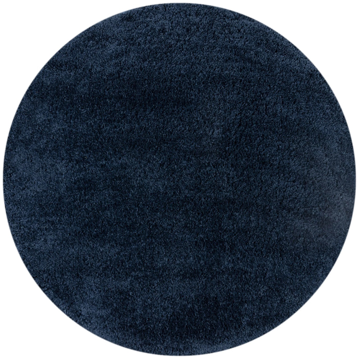Tapis rond SHAGGY Bleu