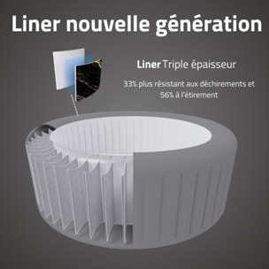 Bestway Spa gonflable carré Lay-Z-Spa Hollywood Luxe AirJet LED 4-6 personnes