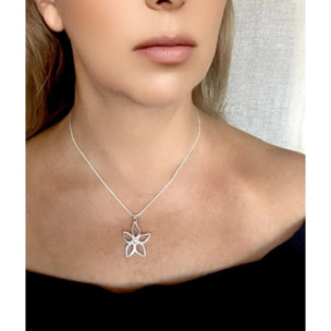 Collar 40m cola ratón latón Irregular Blom plata 10µ