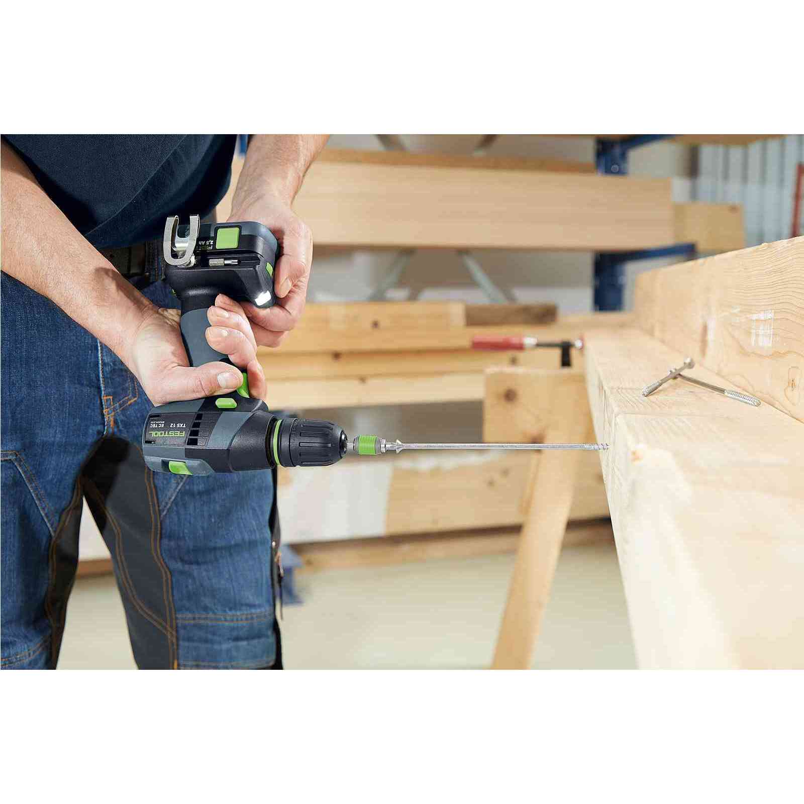 Perceuse-visseuse sans fil TXS 12 2,5-Set - FESTOOL - avec 2 batteries 12V 2.5Ah - accessoires - Systainer - 576874