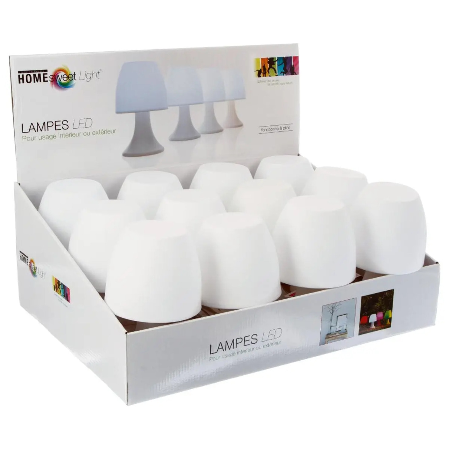 Lampe outdoor "Dokk" - blanc H19 cm