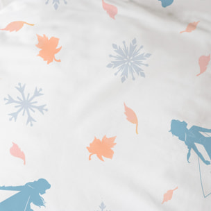 Drap-housse imprimé 100% coton, DISNEY HOME FROZEN SISTERS