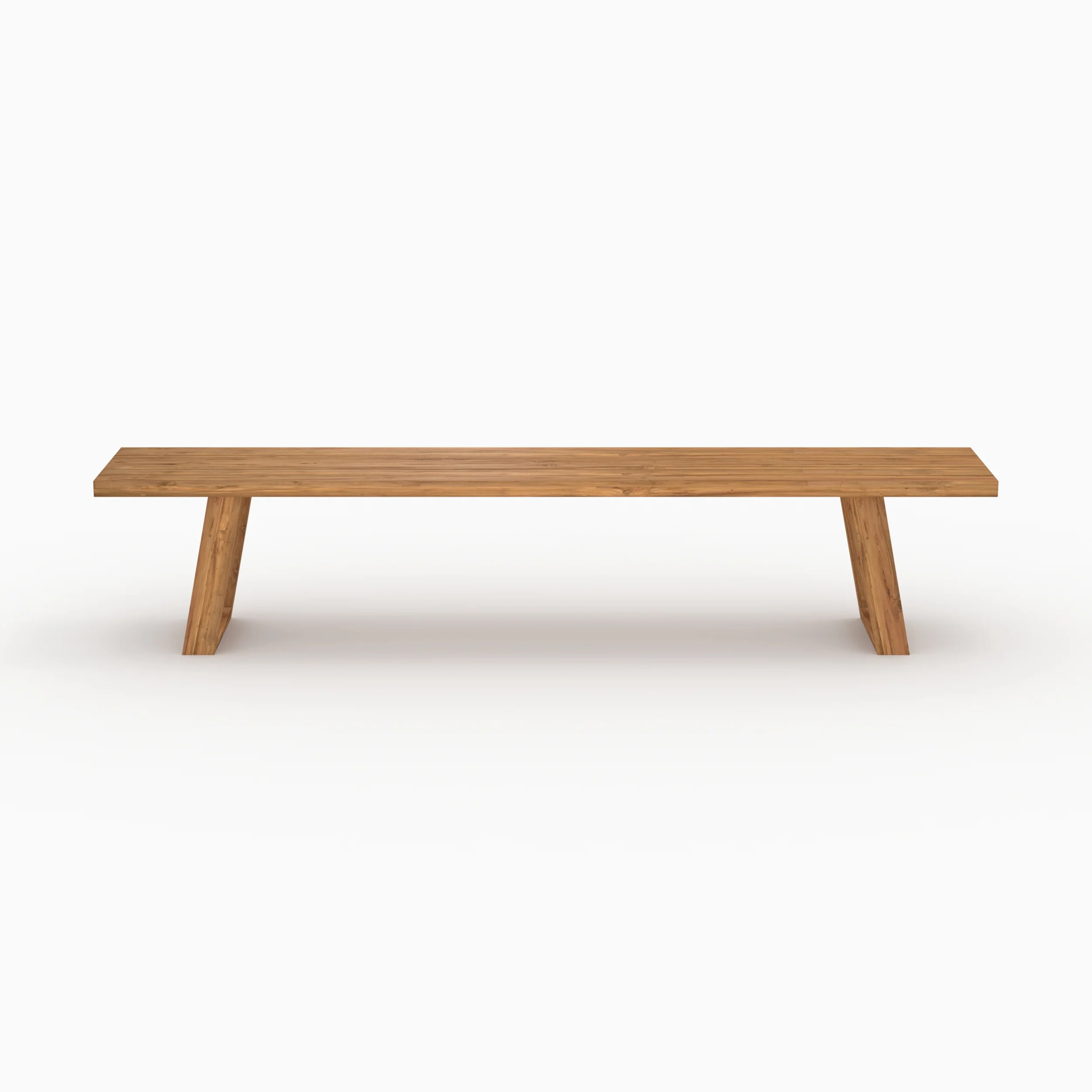 Banc de jardin en bois de teck recyclé 220 cm - Luma