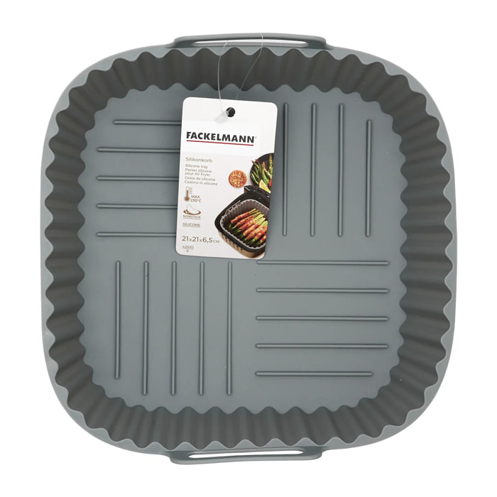 Panier carré en silicone pour AIR FRYER Fackelmann