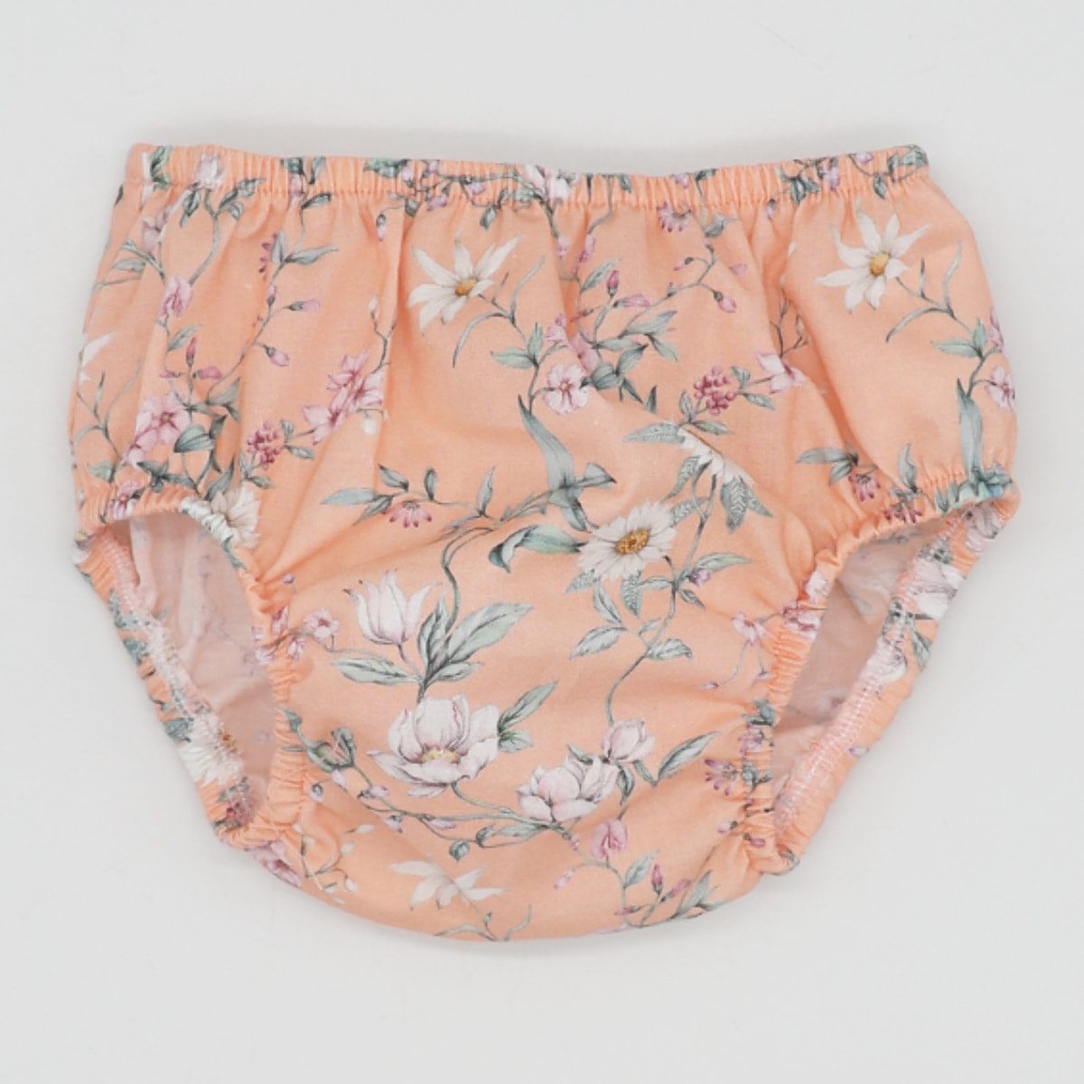 CUBREPAÑAL FLOR FONDO MANDARINA