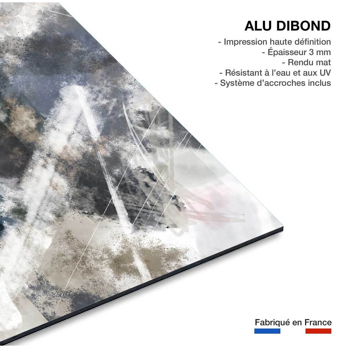 Tableau abstrait Facet zag Tableau alu Dibond