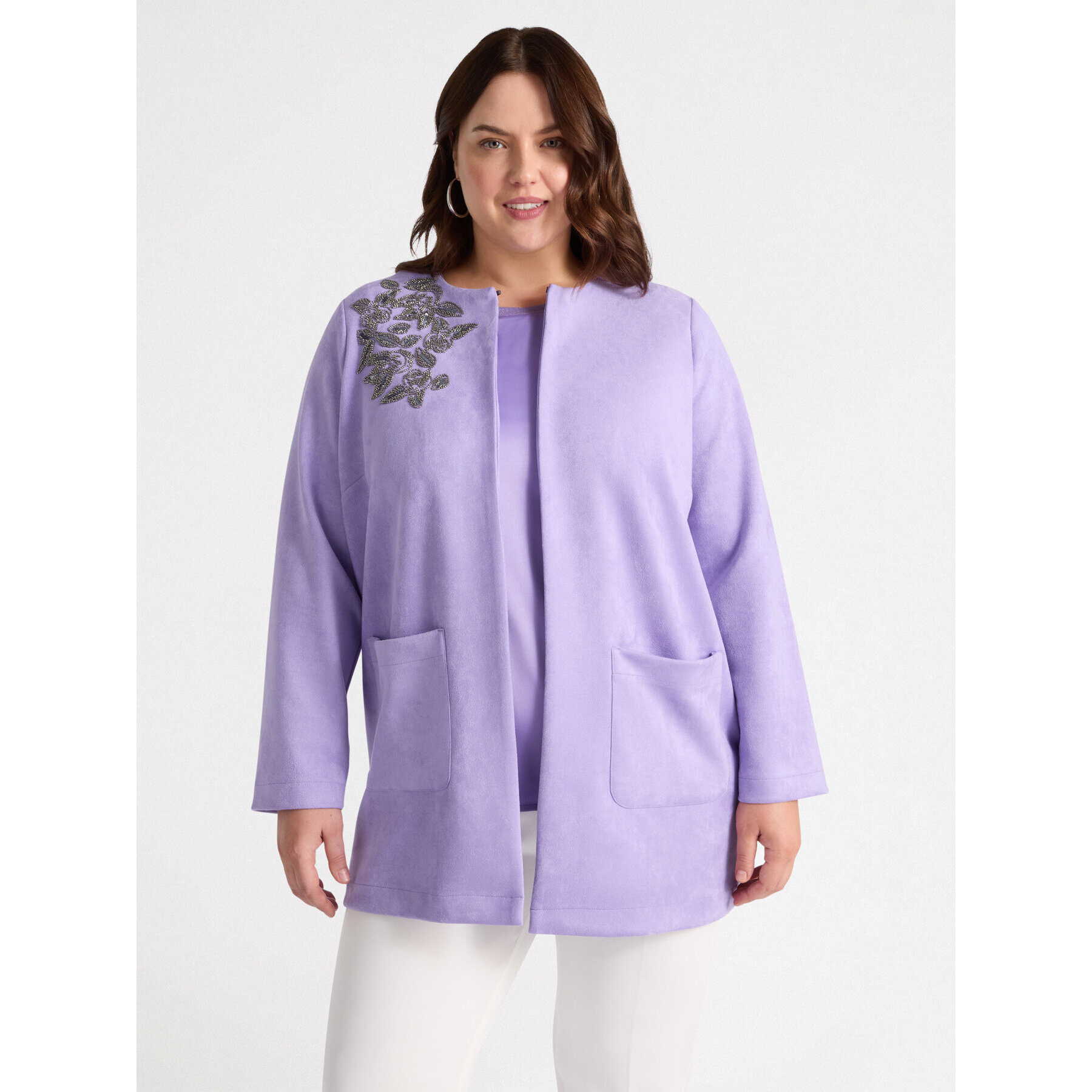 Fiorella Rubino - Caban ricamato - Viola