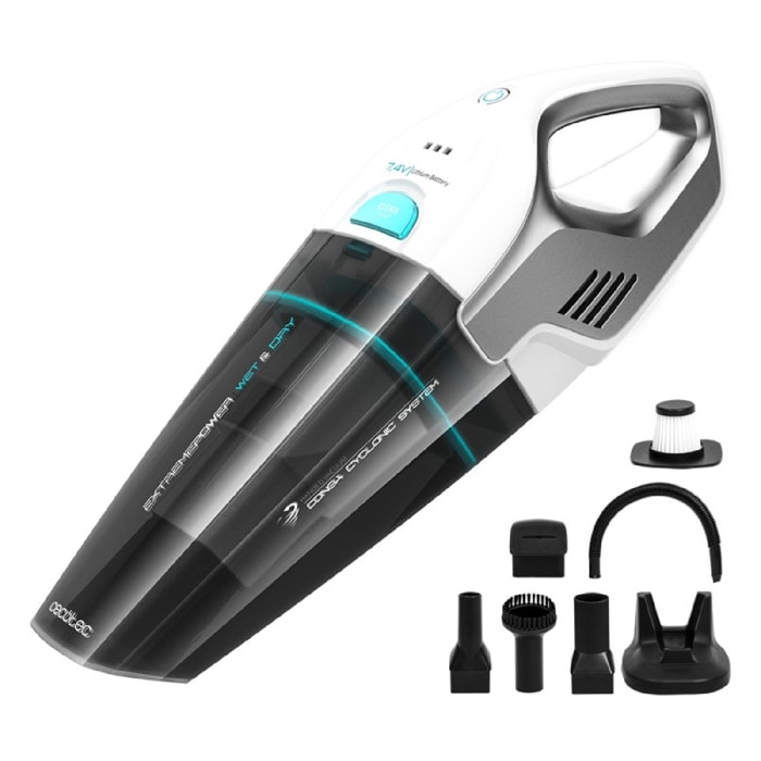 Cecotec Aspirateur à Main Conga Immortal ExtremeSuction 7,4 V Hand 50W. Puissant