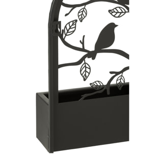 J-Line décoration murale Oiseaux - métal - noir - Ø 8.50 cm