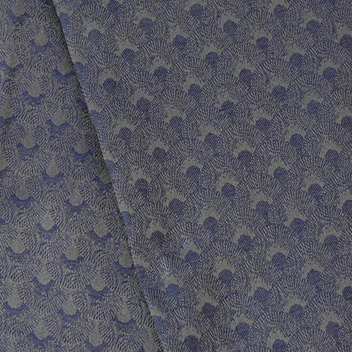 Lot de 2 mouchoirs pur coton motif jacquard bleu Paon bleu lago