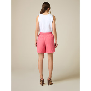 Oltre - Shorts de popelina - Rosa